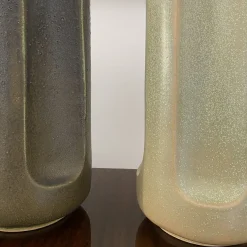 Vaso Giuseppe Musgo in ceramica smaltata grigia