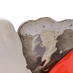 Vaso Grande Big Collina Grigio e Arancione di Gaetano Pesce