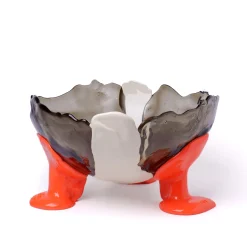 Vaso Grande Big Collina Grigio e Arancione di Gaetano Pesce