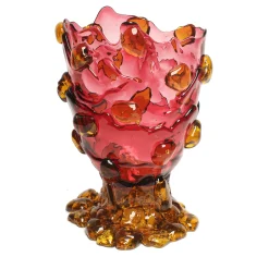Vaso Grande in Resina Rossa Nugget di Gaetano Pesce