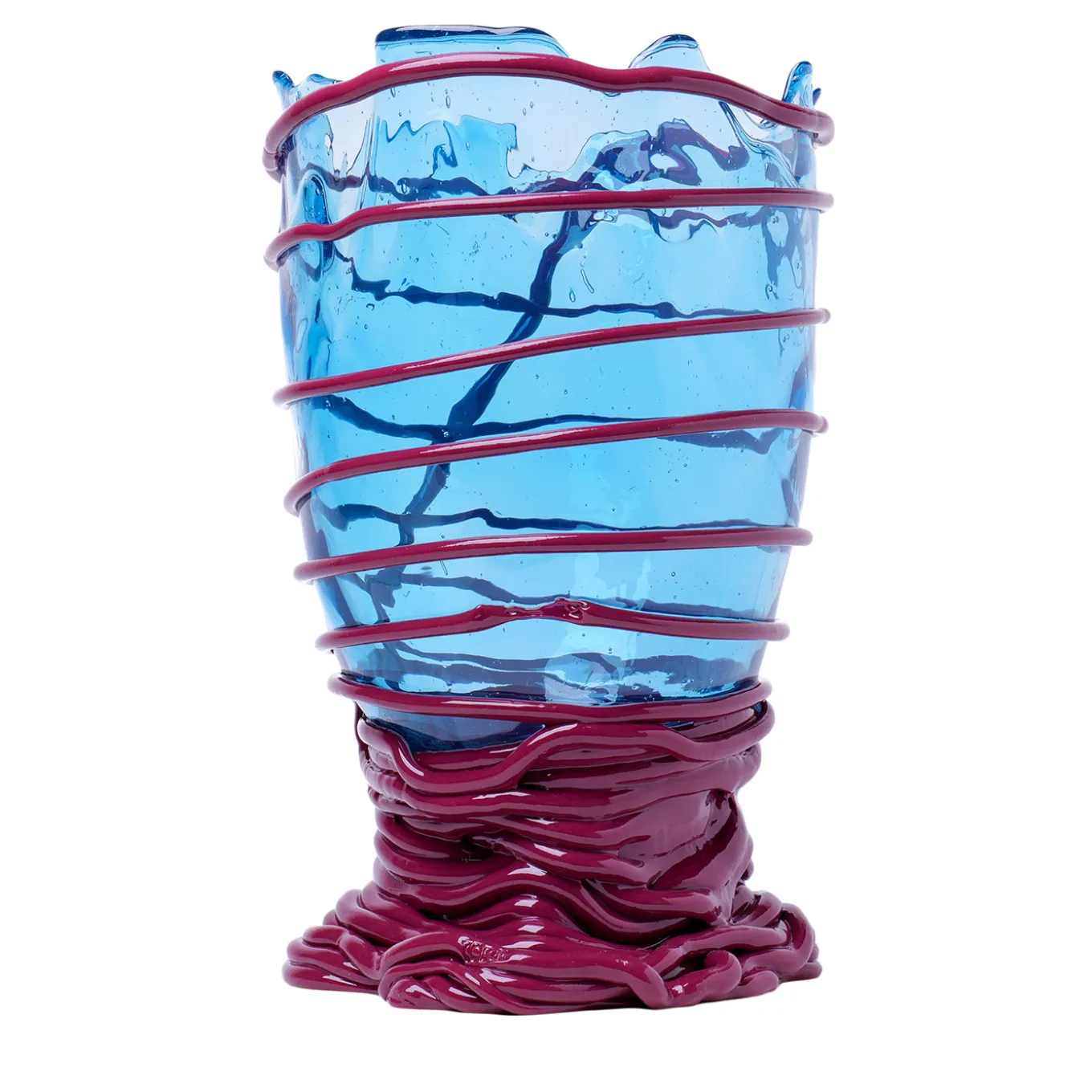 Vaso Grande Pompitu II Blu e Viola di Gaetano Pesce