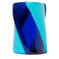 Vaso Grande Twirl Blu e Turchese di Enzo Mari