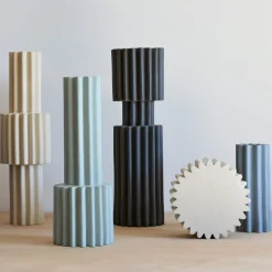 Vaso Grigio Clessidra