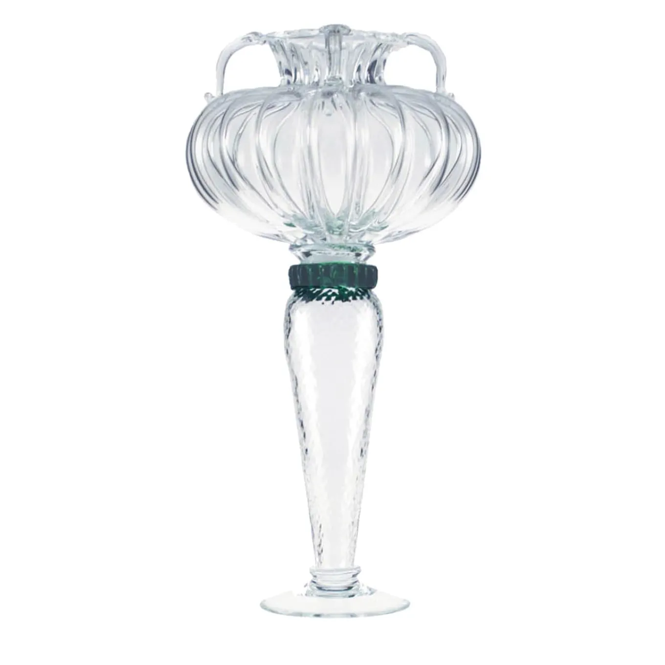 Vaso Hera trasparente e verde di Borek Sipek