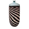 Vaso Hurricane Optical nero/bianco/turchese