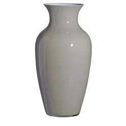 Vaso I Cinesi grigio e bianco di Carlo Moretti
