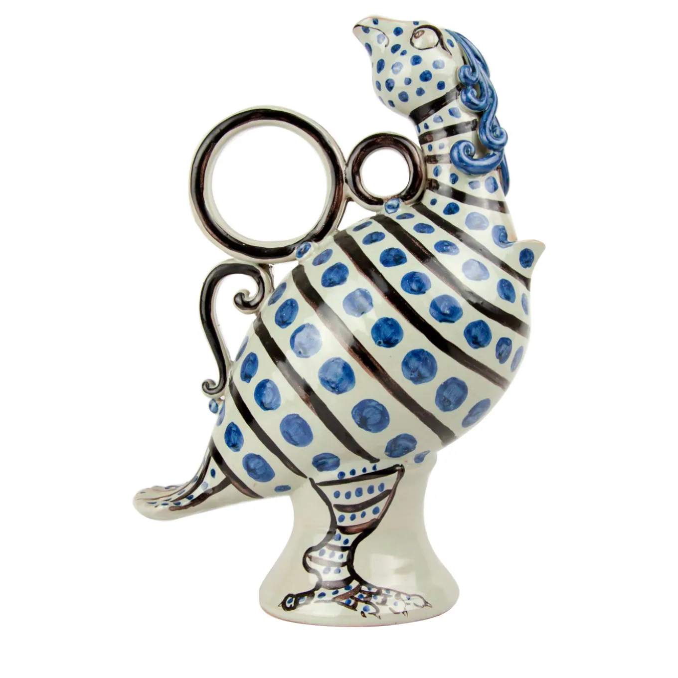 Vaso in ceramica Blue Bird