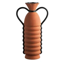 Vaso in Ceramica Continuous #2 di Ugo La Pietra
