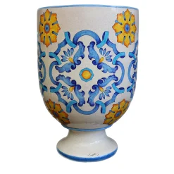 Vaso in ceramica policroma Anemone Sicilia