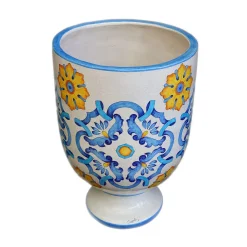 Vaso in ceramica policroma Anemone Sicilia