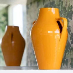 Vaso in Ceramica Quartara Senape