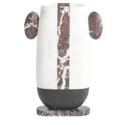 Vaso in marmo multicolore Pietro di Matteo Cibic