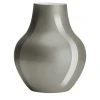 Vaso in Vetro Grigio e Milkwhite Soho