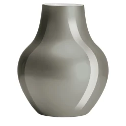 Vaso in Vetro Grigio e Milkwhite Soho