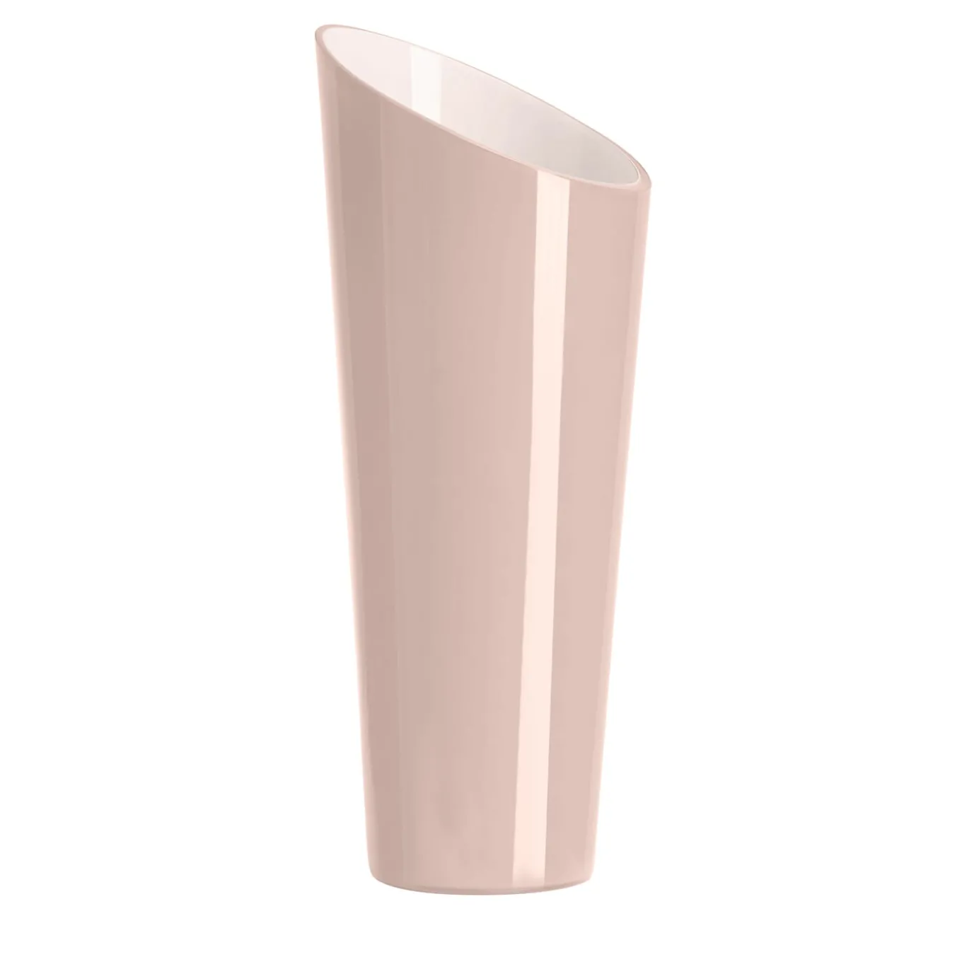 Vaso in Vetro Pesca e Milkwhite Orizzonte Oblique