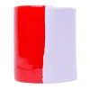 Vaso medio Two Lines Lilla e Corallo di Enzo Mari