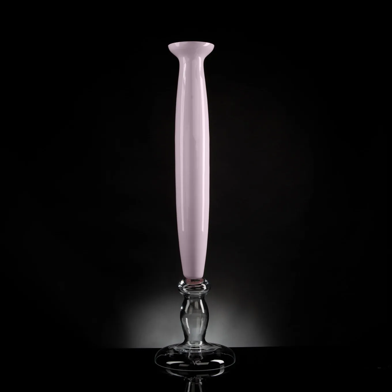 Vaso Mercury rosa pallido