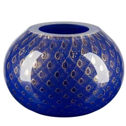 Vaso Mocenigo Sfera oro e blu