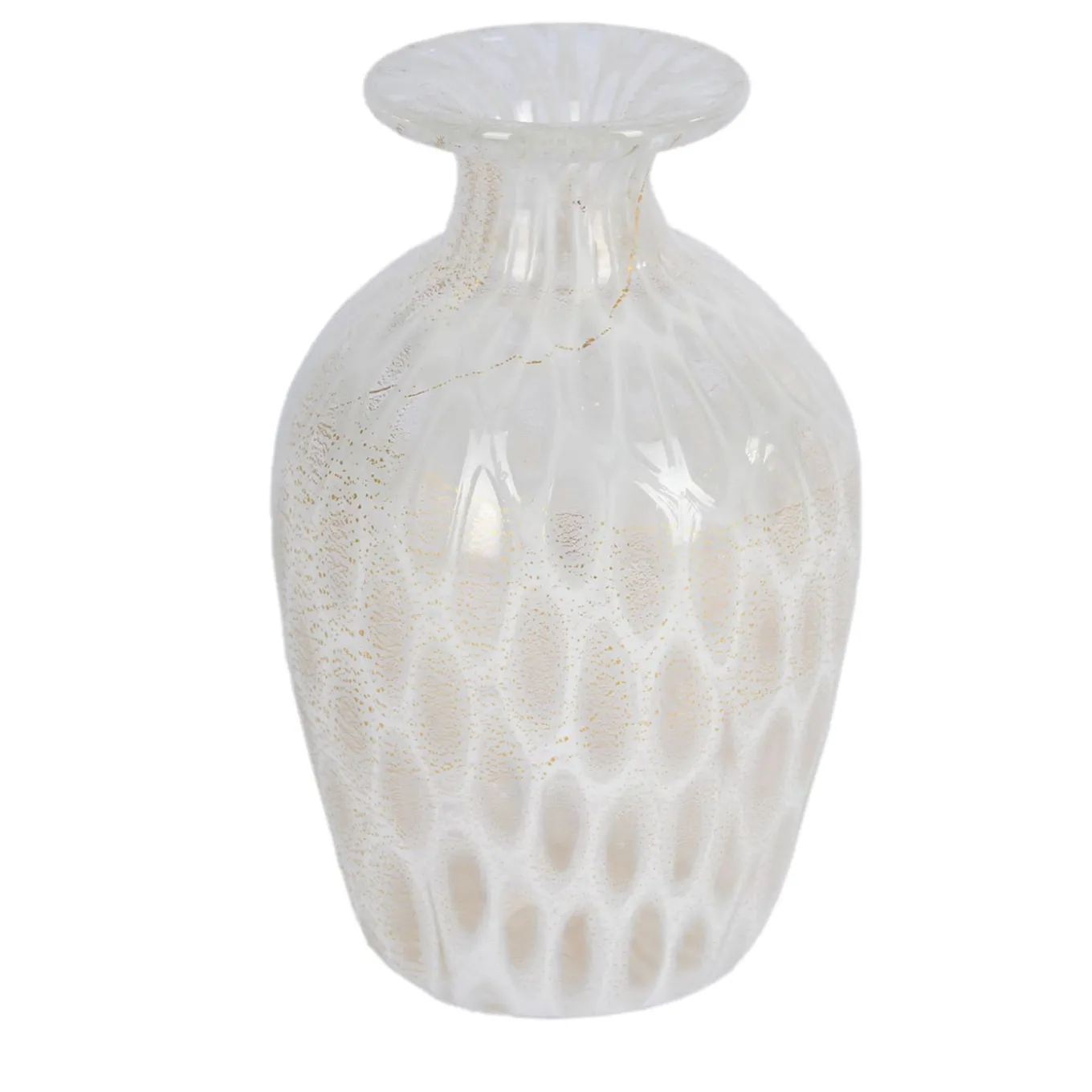 Vaso Murrina in oro 24 Kt e bianco