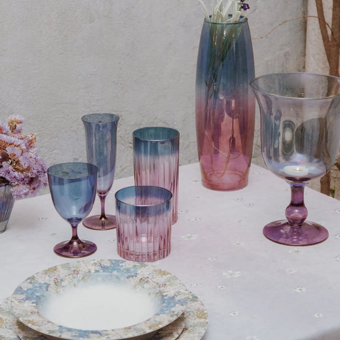 Vaso Ogorek viola-blu