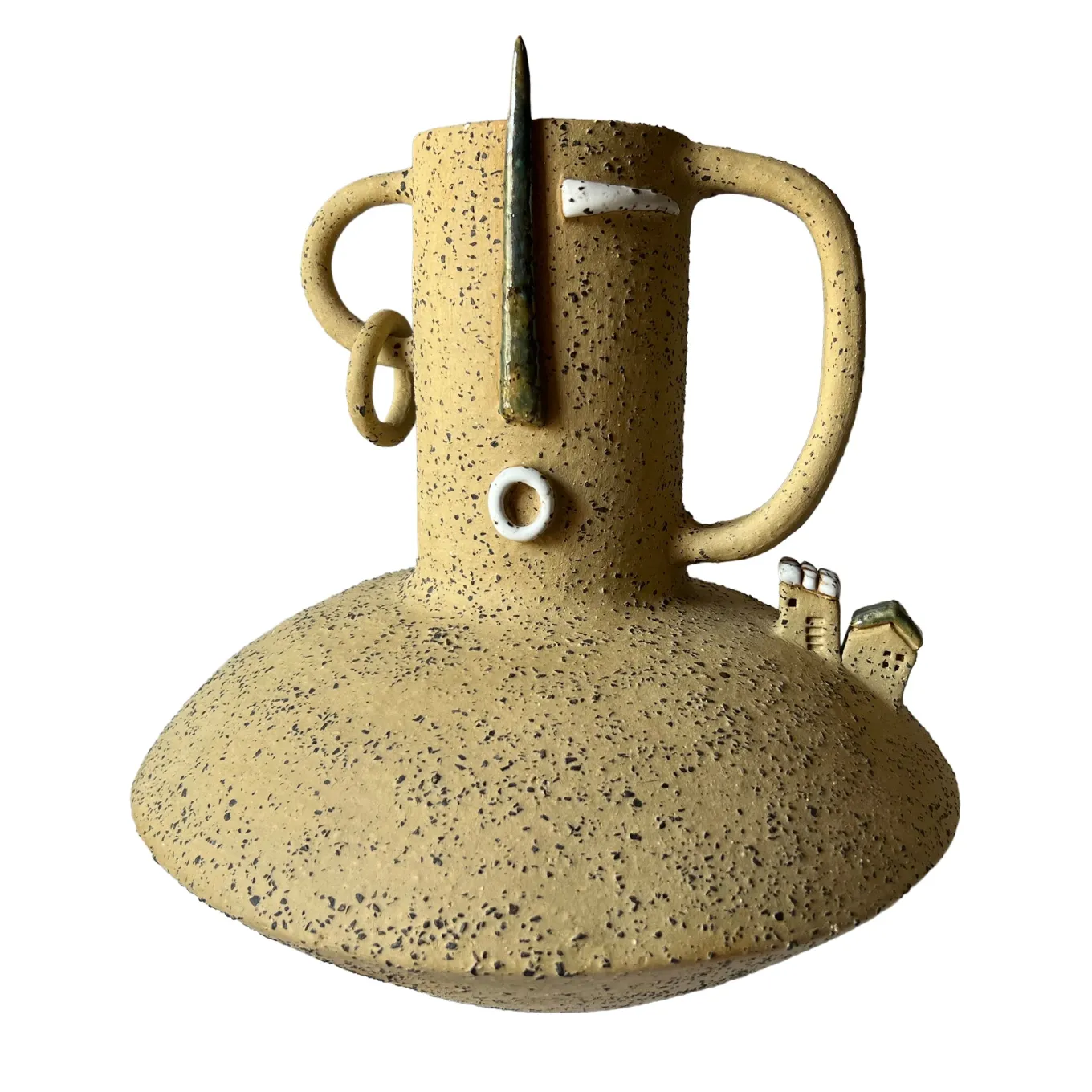 Vaso Origine Archetipa Abitata in Ceramica della Collezione Emozionale