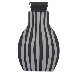 Vaso Otto a righe nero/grigio di Gianpaolo Venier