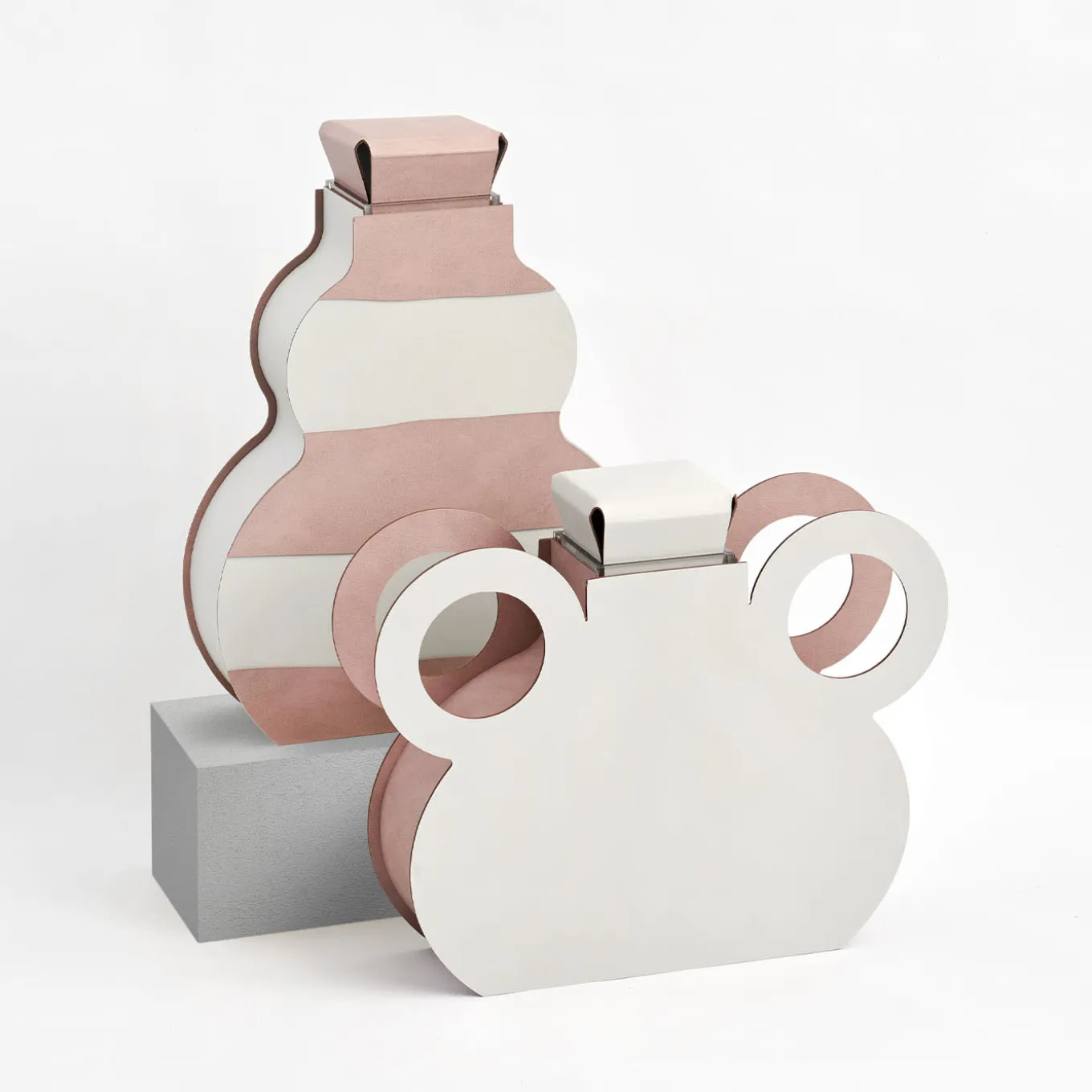 Vaso Otto Monochrome Oyster di Gianpaolo Venier