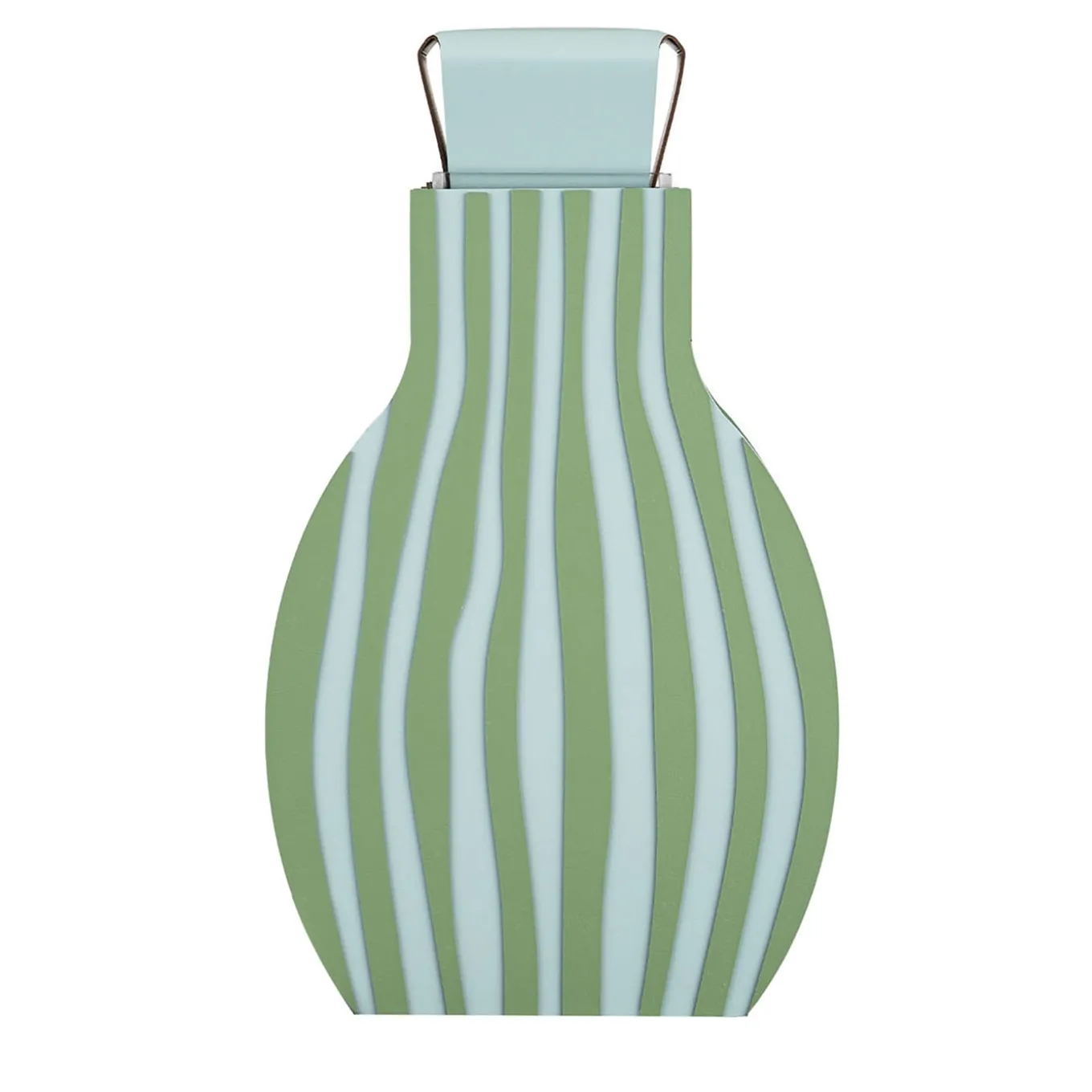 Vaso Otto Striped Sky Blue/Eucalyptus di Gianpaolo Venier