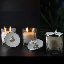 Vaso per candele a coccinella di primavera con coperchio