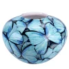 Vaso Petalouda in ceramica rotondo