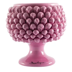 Vaso Pigna in Ceramica Rosa