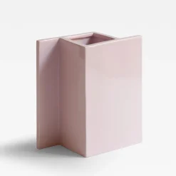 Vaso Rook in ceramica rosa
