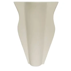 Vaso Schiacciati bianco opaco
