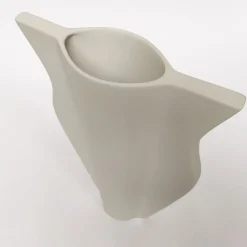 Vaso Schiacciati bianco opaco