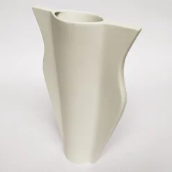 Vaso Schiacciati bianco opaco