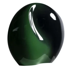 Vaso scultura Seme nero e verde