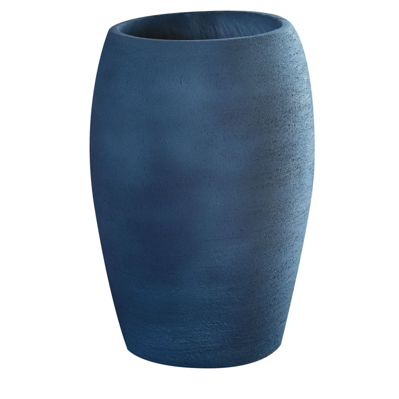 Vaso Sedona in ceramica blu rigonfio