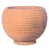 Vaso sferico scanalato