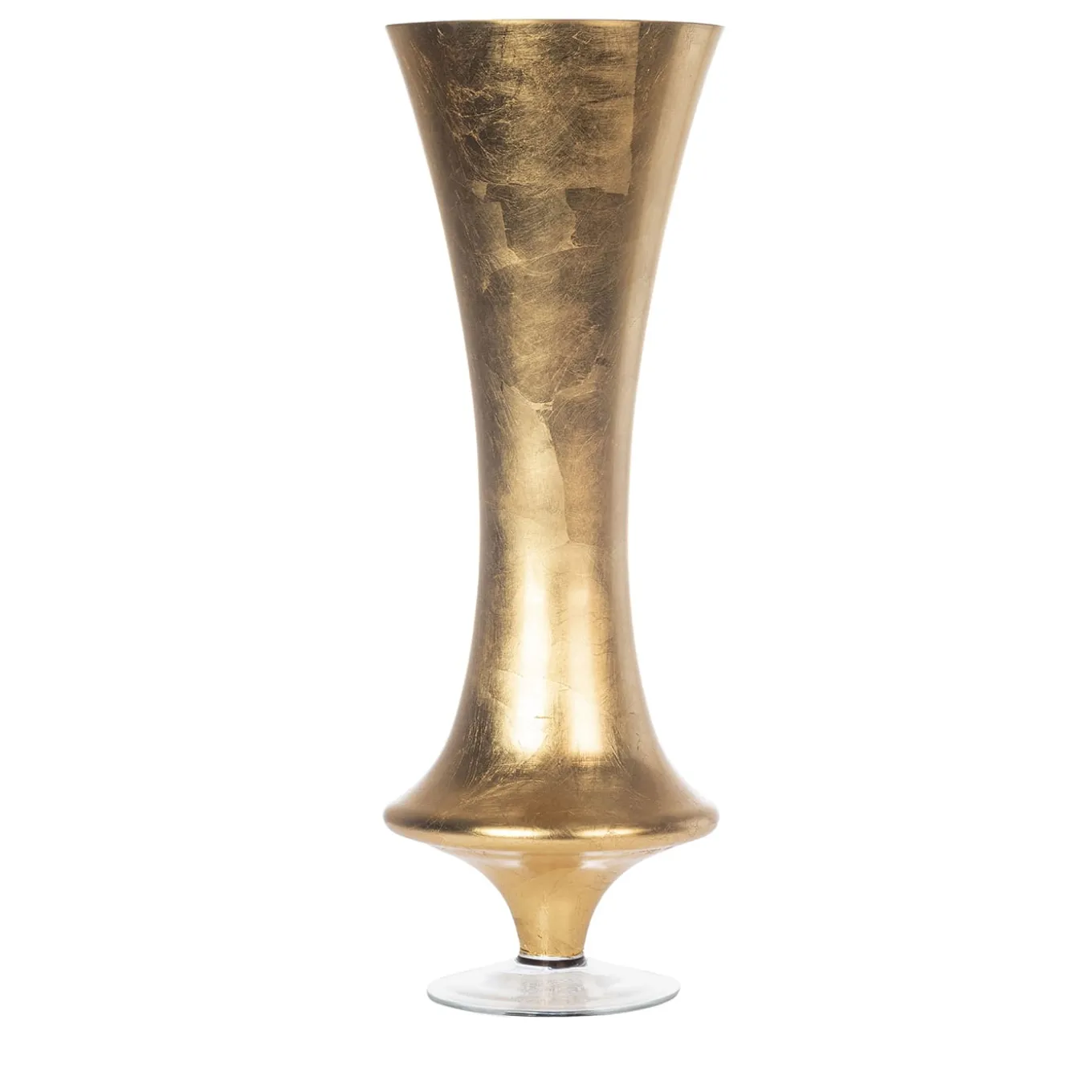 Vaso Silvia in foglia d'oro