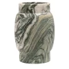 Vaso Stone Luana S in marmo verde di Jacopo Simonetti
