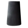 Vaso troncoconico Antibes in ceramica nera