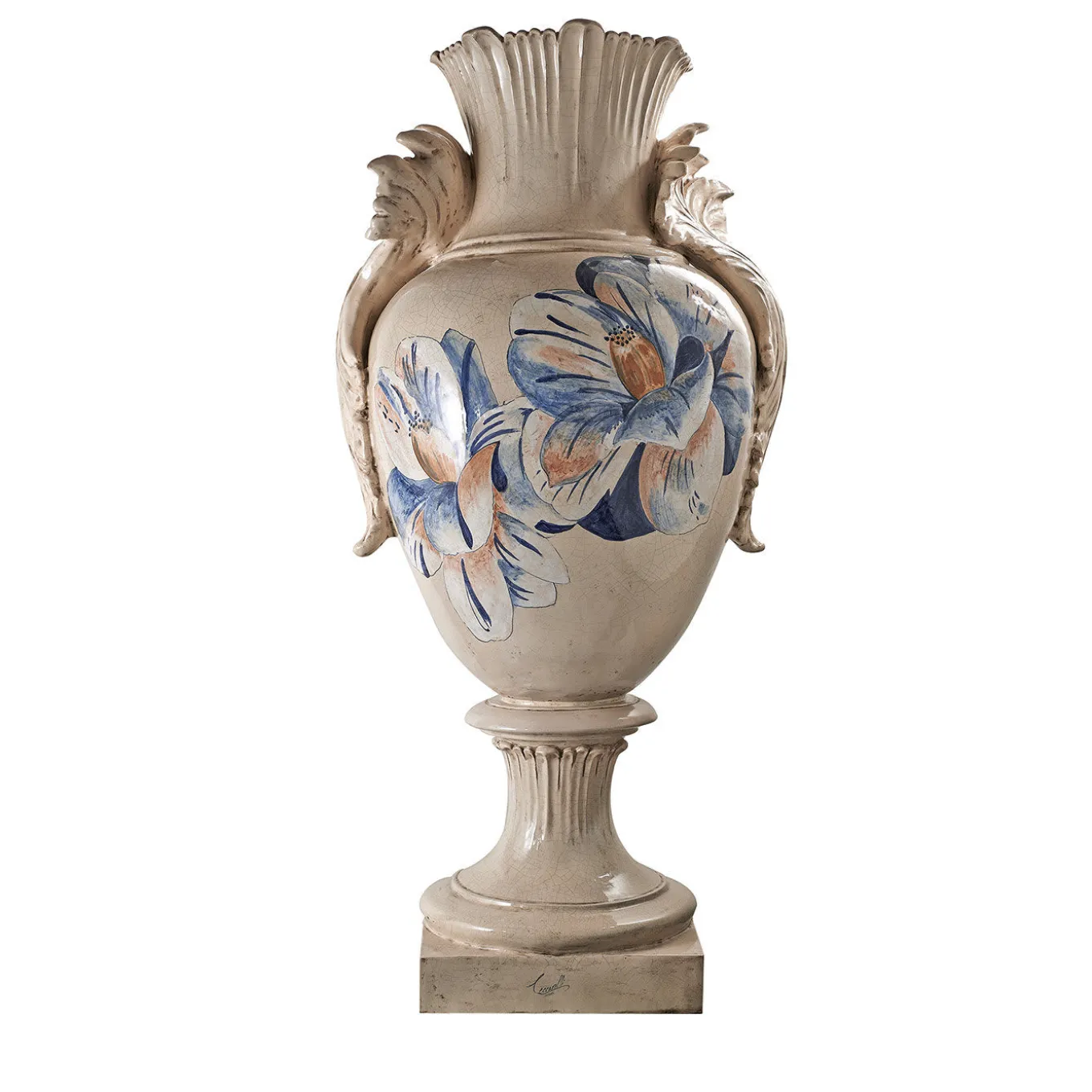 Vaso Tropical & Flowers Blue Lotus