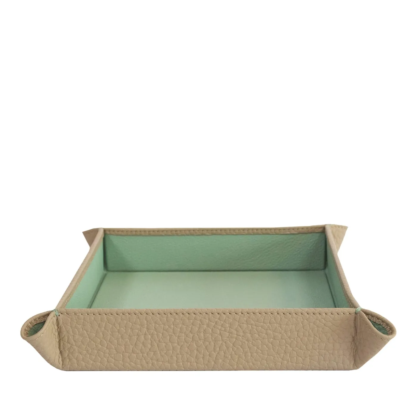 Vassoio a tasche vuote Michelangelo beige e verde