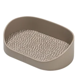 Vassoio medio ovale Chevron beige per valigie