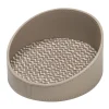 Vassoio ovale Chevron beige per piccoli vassoi