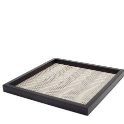 Vassoio quadrato in cotone cerato Febe