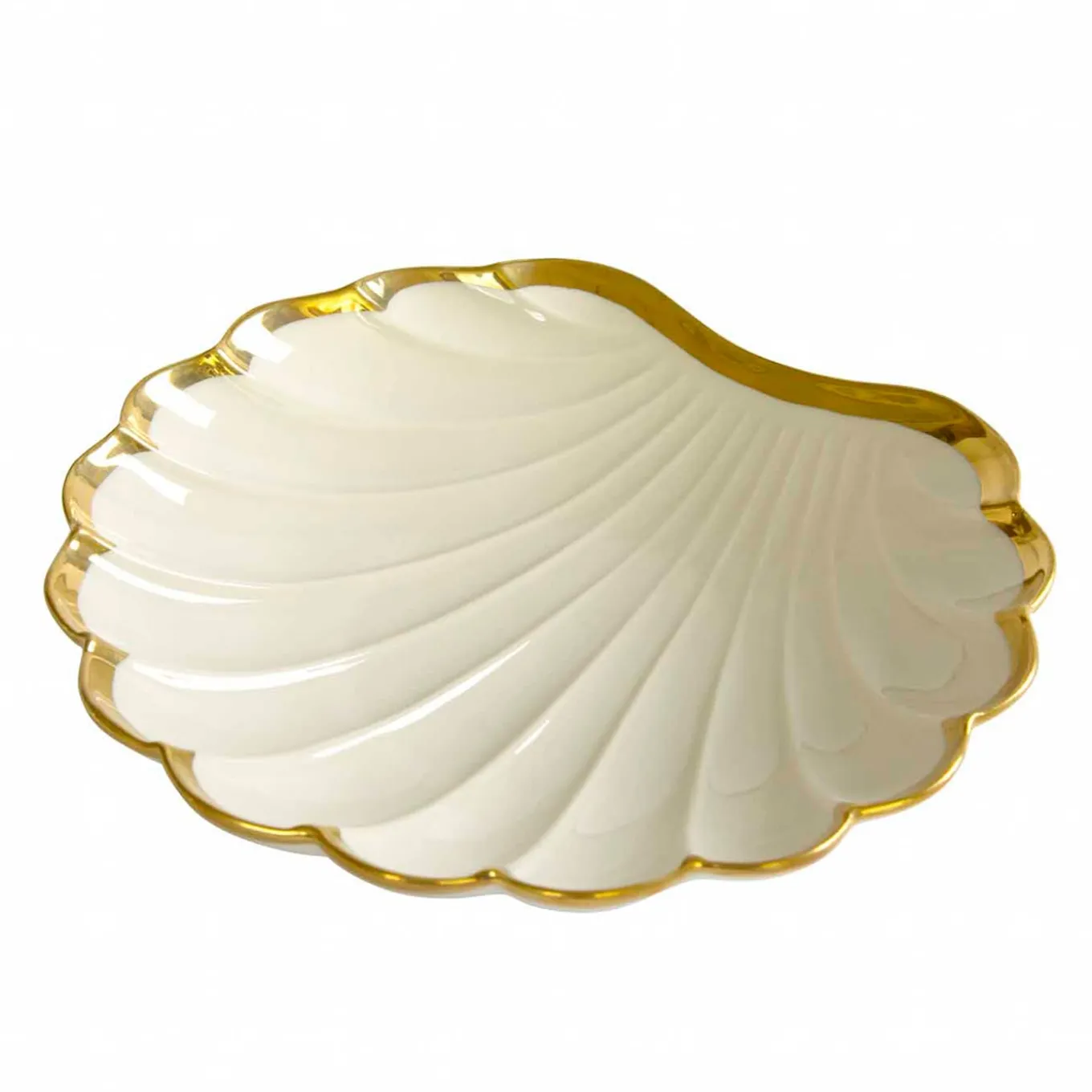 VENTAGLIO PICCOLO A CONCHIGLIA - BIANCO