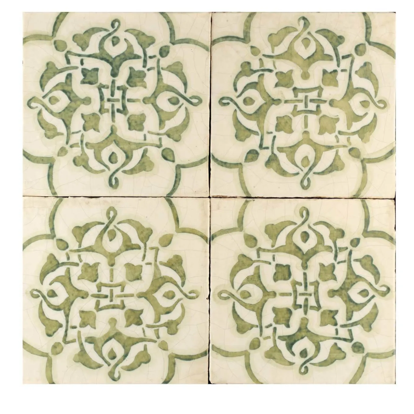 Verde Collina Set di 4 piastrelle #8