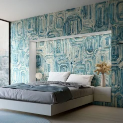 Victoria's Artwork Rivestimento murale bianco e blu