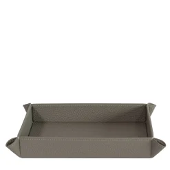Vide-Poche Michelangelo 19 in pelle grigio luna